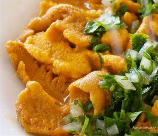 erizos con salsa verde